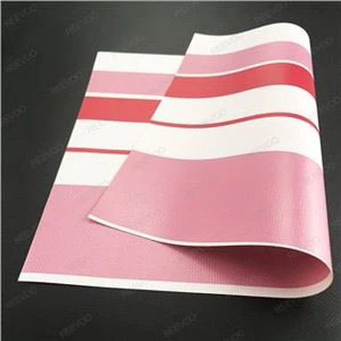 Tessut tal-PVC tarpaulin strixxat